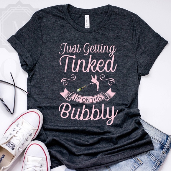 Tinker Bell theme Funny Drinking T-shirt for Women - Picture 2 of 4